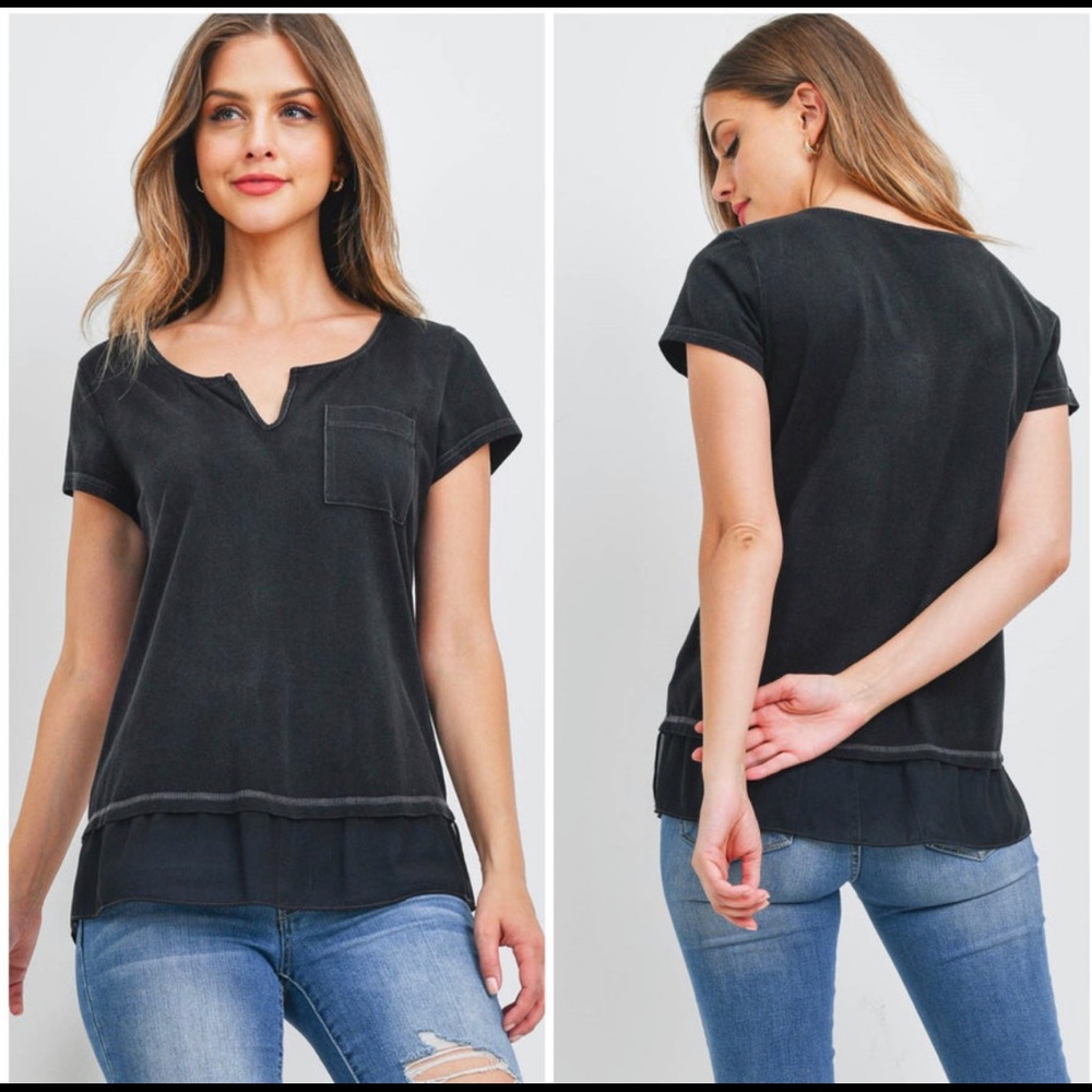 Black as Night pocketed tee
